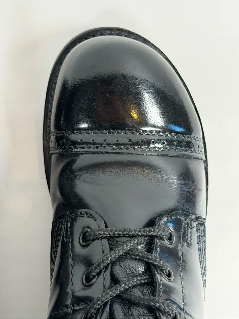 Corcoran Men’s Black Leather Size 9.5 E Paratrooper Jump Boots 1500 Made in USA
